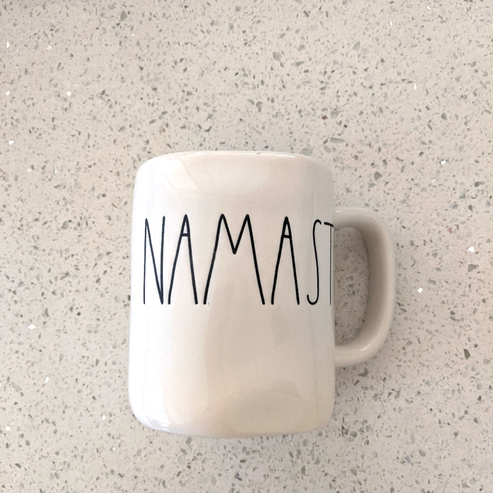 Rae Dunn NAMASTE mug